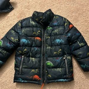 H&M dinosaur puffer jacket great used condition size 6/7